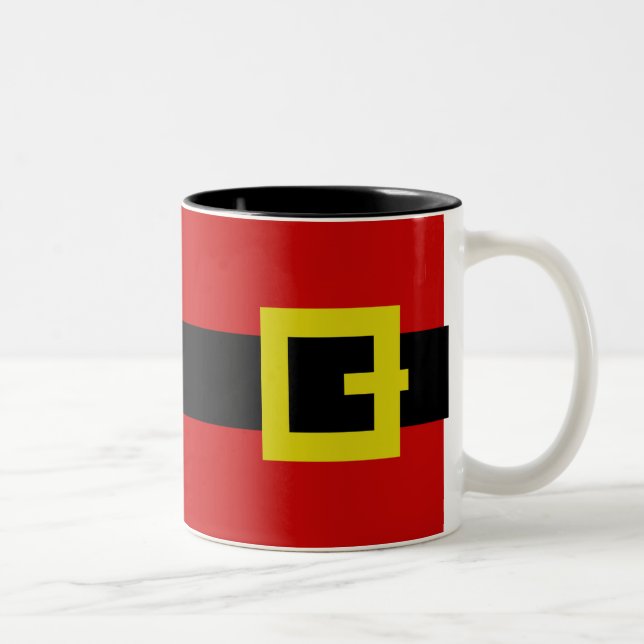 Caneca De Café Em Dois Tons Papais noeis Suit (Direita)