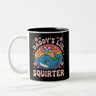 Caneca De Café Em Dois Tons Papaizinho Inapropriado Esguichadorzinho Embaraços