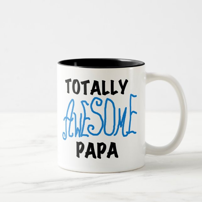 Caneca De Café Em Dois Tons Papas, camisetas e presentes, totalmente incríveis (Direita)