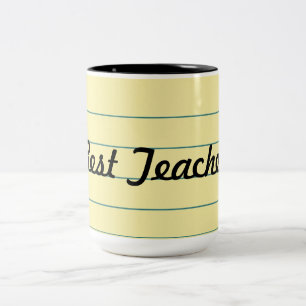 Caneca De Café Em Dois Tons Papel Amarelo