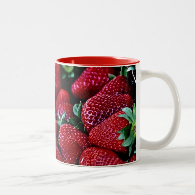 CANECA DE CAFÉ EM DOIS TONS PAPEL DE PAREDE DA FOTOGRAFIA SYS STRAWBERRIES FOT (Direita)