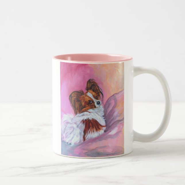 Caneca De Café Em Dois Tons Papillon Art MUG (Direita)