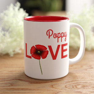 Caneca De Café Em Dois Tons Papoila Personalizada Com Mug De Café