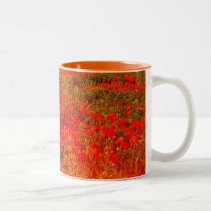 Caneca De Café Em Dois Tons Papoilas comemorativas