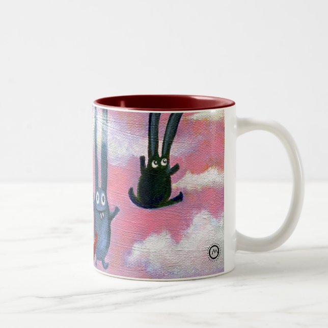 Caneca De Café Em Dois Tons Para cima e para baixo (Direita)
