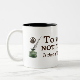 Caneca De Café Em Dois Tons Para escrever ou não escrever