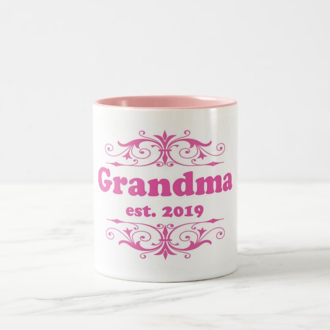 Caneca De Café Em Dois Tons Para Esse Especial "Avó 2019" (Centro)