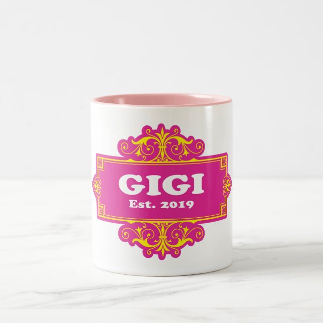 Caneca De Café Em Dois Tons Para Esse Especial "GiGi 2019" (Centro)
