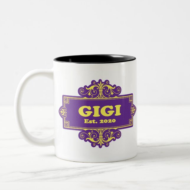 Caneca De Café Em Dois Tons Para Esse Especial "GiGi 2020" (Esquerda)