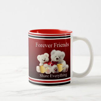 Caneca De Café Em Dois Tons Para sempre amigos Mugg