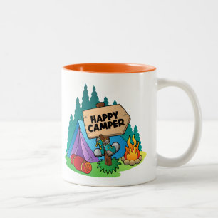 Caneca De Café Em Dois Tons Parabéns, Camper 2-Tone Mug