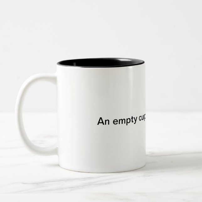 Caneca De Café Em Dois Tons Parábola do copo completo (Esquerda)
