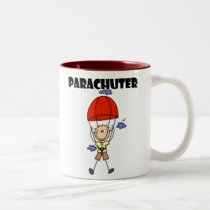 Caneca De Café Em Dois Tons Paracaidista