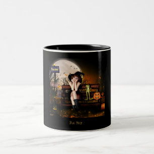Caneca De Café Em Dois Tons Paragem do autocarro
