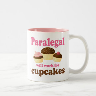 Caneca De Café Em Dois Tons Paralegal engraçado