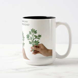 Caneca De Café Em Dois Tons Parceria Global Eco-Natureza