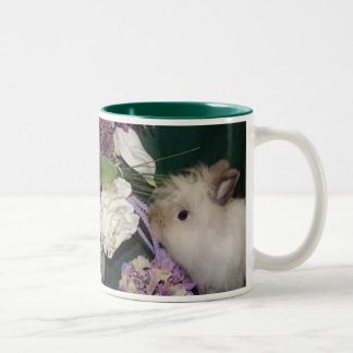 Caneca De Café Em Dois Tons Pare e cheire as flores
