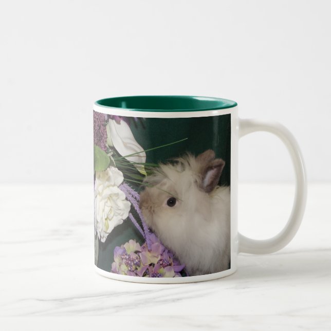 Caneca De Café Em Dois Tons Pare e cheire as flores (Direita)