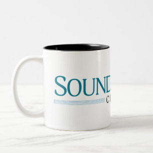 Caneca De Café Em Dois Tons Parece Bom! Mug de cor de Dentro do coro