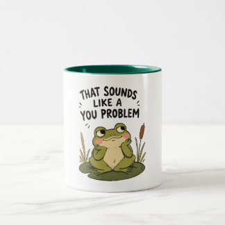 Caneca De Café Em Dois Tons Parece um Problema Seu -