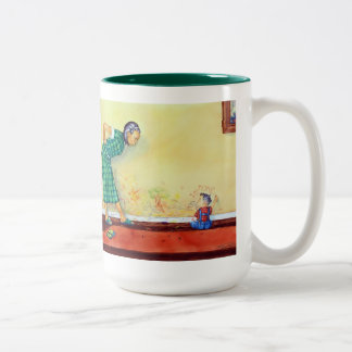 Caneca De Café Em Dois Tons Parede