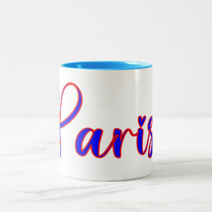 Caneca De Café Em Dois Tons Paris, a Cidade do Amor