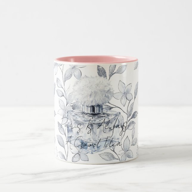 Caneca De Café Em Dois Tons Paris é sempre uma boa ideia perfume deixa (Centro)