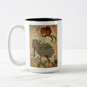 Caneca De Café Em Dois Tons Paris Vintage - Francês Can-Dancer