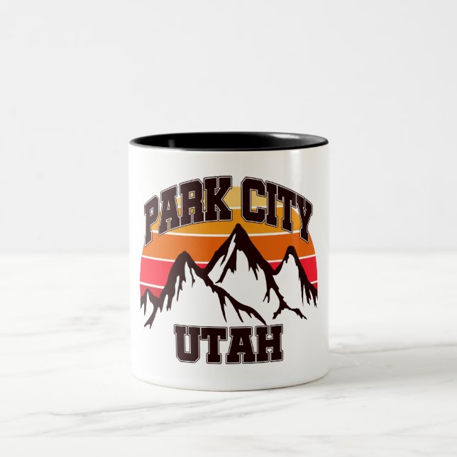 Caneca De Café Em Dois Tons Park City, Utah (Centro)
