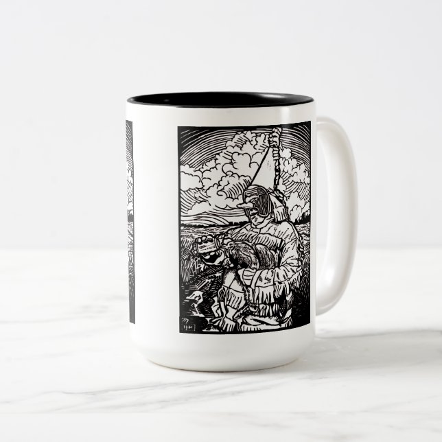 Caneca De Café Em Dois Tons Parlez nous à boire (Frente Esquerda)