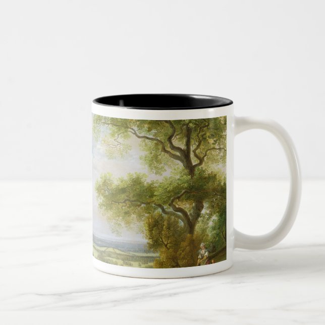 Caneca De Café Em Dois Tons Parque de Hackwood, Hampshire (óleo em canvas) (Direita)