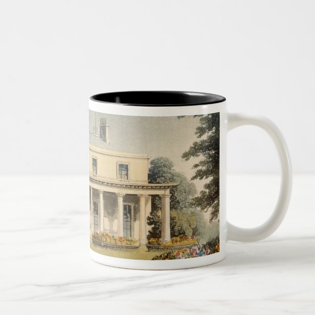 Caneca De Café Em Dois Tons Parque de Wimbledon, de R de R. Ackermann (Direita)