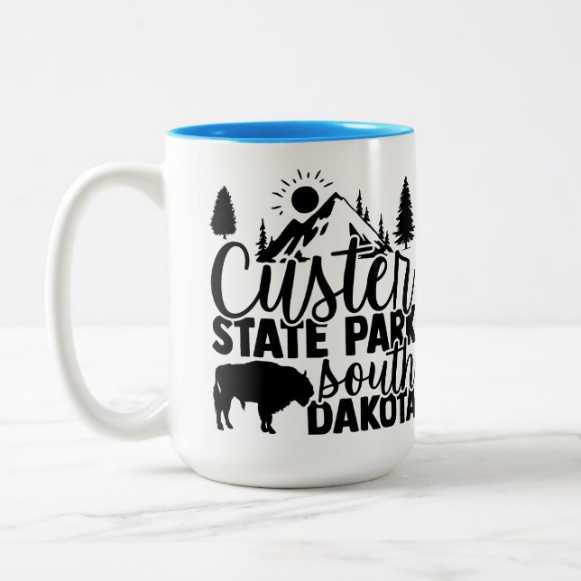 Caneca De Café Em Dois Tons Parque Estadual Custer (Esquerda)