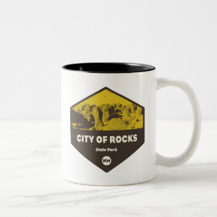 Caneca De Café Em Dois Tons Parque Estadual da Cidade de Rocks Novo México