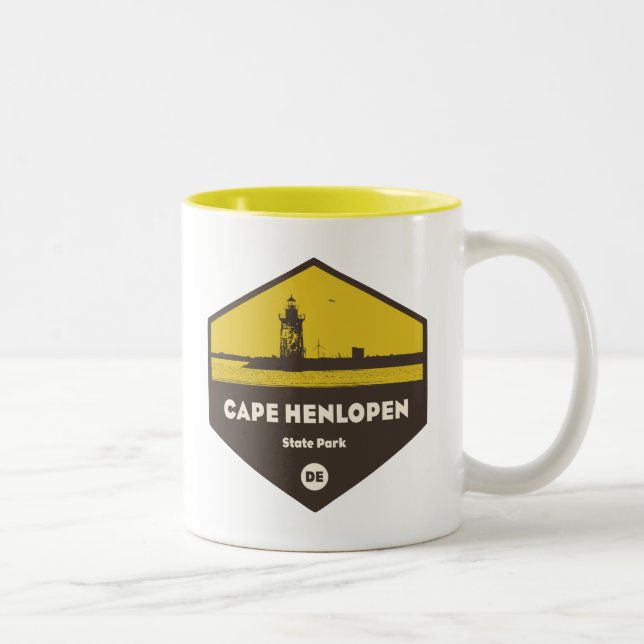 Caneca De Café Em Dois Tons Parque Estadual de Cape Henlopen (Direita)