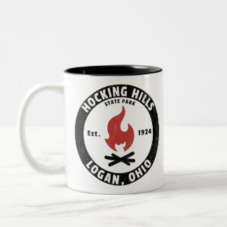 Caneca De Café Em Dois Tons Parque Estadual de Colinas Hocking