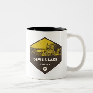Caneca De Café Em Dois Tons Parque Estadual do Lago do Diabo, Wisconsin