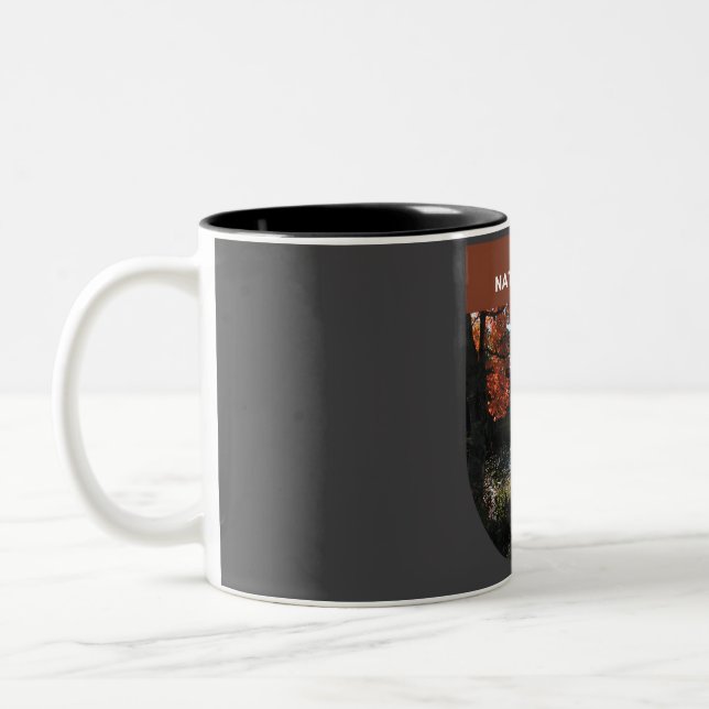 Caneca De Café Em Dois Tons Parque Nacional Acadia (Esquerda)
