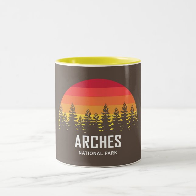 Caneca De Café Em Dois Tons Parque Nacional Arches (Centro)