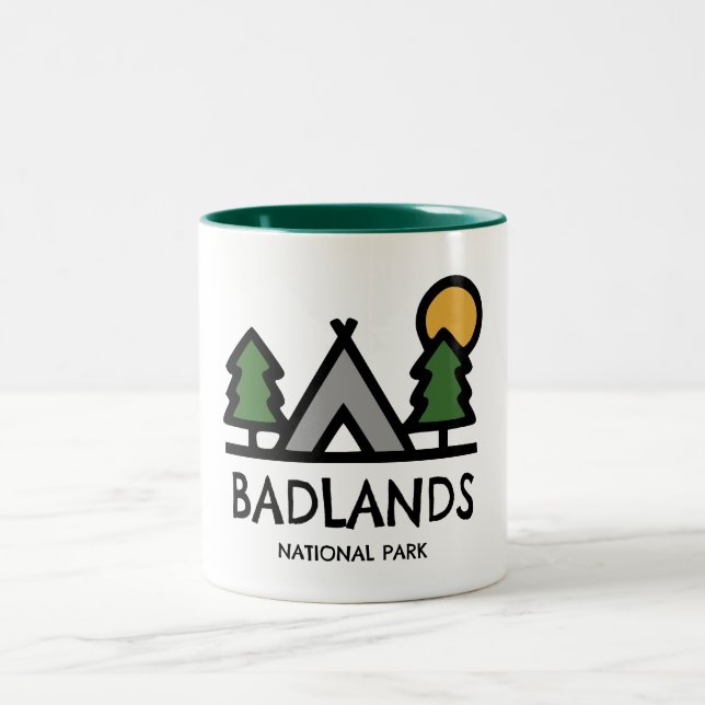 Caneca De Café Em Dois Tons Parque Nacional Badlands (Centro)