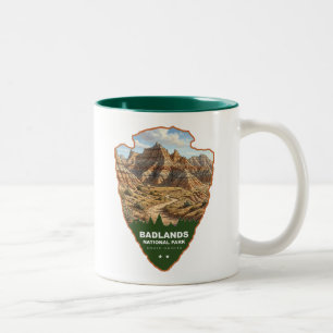 Caneca De Café Em Dois Tons Parque Nacional Badlands Arrowhead