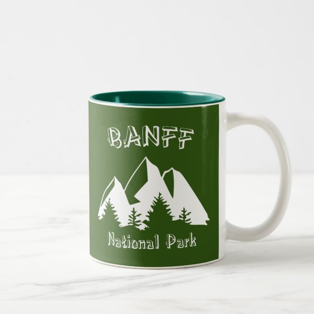 Caneca De Café Em Dois Tons Parque Nacional Banff (Direita)