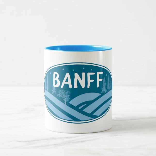 Caneca De Café Em Dois Tons Parque Nacional Banff ao ar livre (Centro)