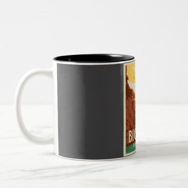 Caneca De Café Em Dois Tons Parque Nacional Big Bend (Esquerda)