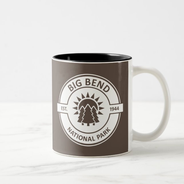Caneca De Café Em Dois Tons Parque Nacional Big Bend (Direita)