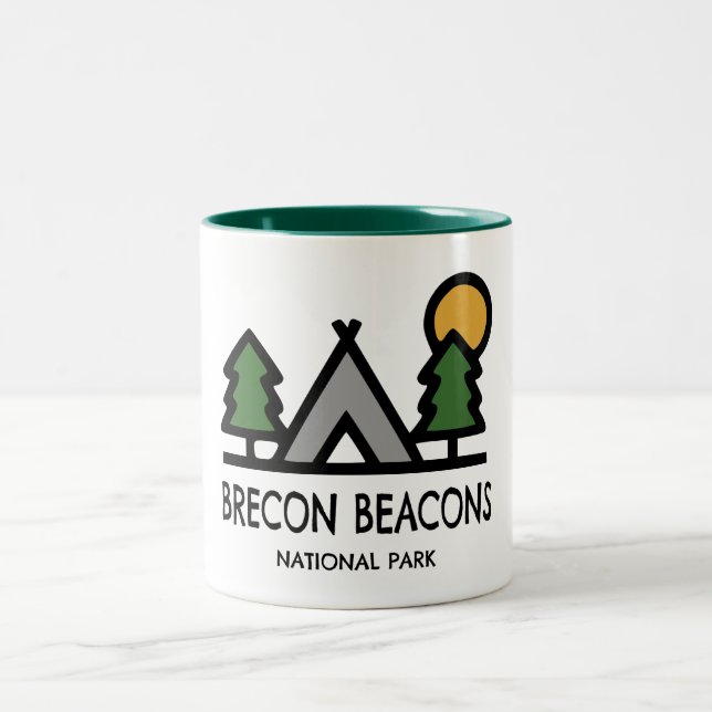 Caneca De Café Em Dois Tons Parque Nacional Brecon Beacons (Centro)