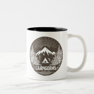 Caneca De Café Em Dois Tons Parque Nacional Cairngorms Escócia
