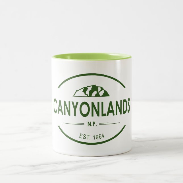 Caneca De Café Em Dois Tons Parque Nacional Canyonlands (Centro)