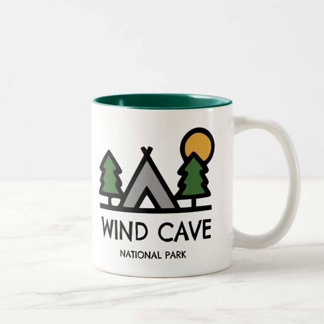Caneca De Café Em Dois Tons Parque Nacional da Caverna Eólica (Direita)