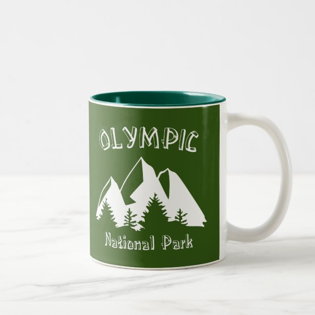 Caneca De Café Em Dois Tons Parque Nacional da olimpiadas (Direita)